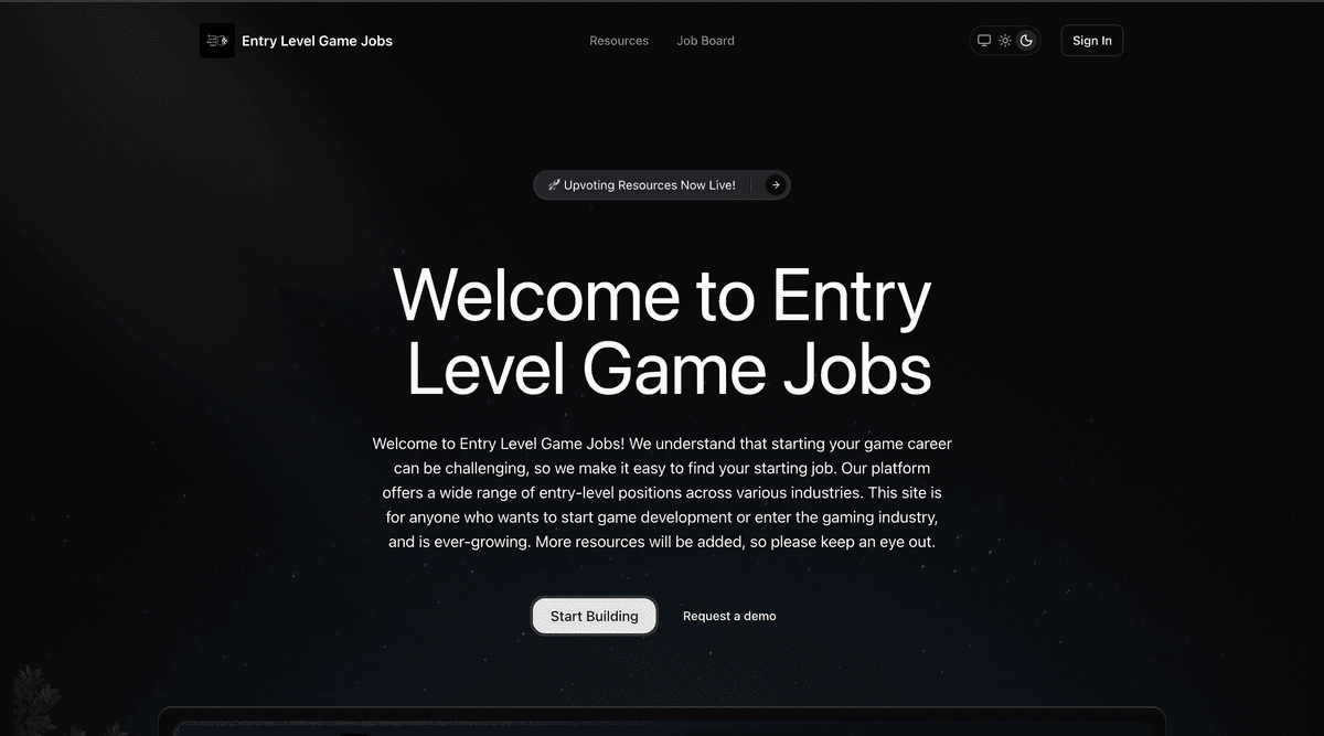 Entry Level Game Jobs - Devlog 2